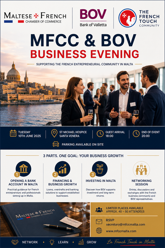 MFCC, French Touch Malta & BOV Business Evening